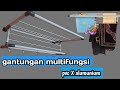 buat sendiri gantungan handuk dari pipa pvc multifungsi murah...!