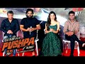 Pushpa  the rise hindi press meet at mumbai  allu arjun rashmika mandanna dsp manish shah