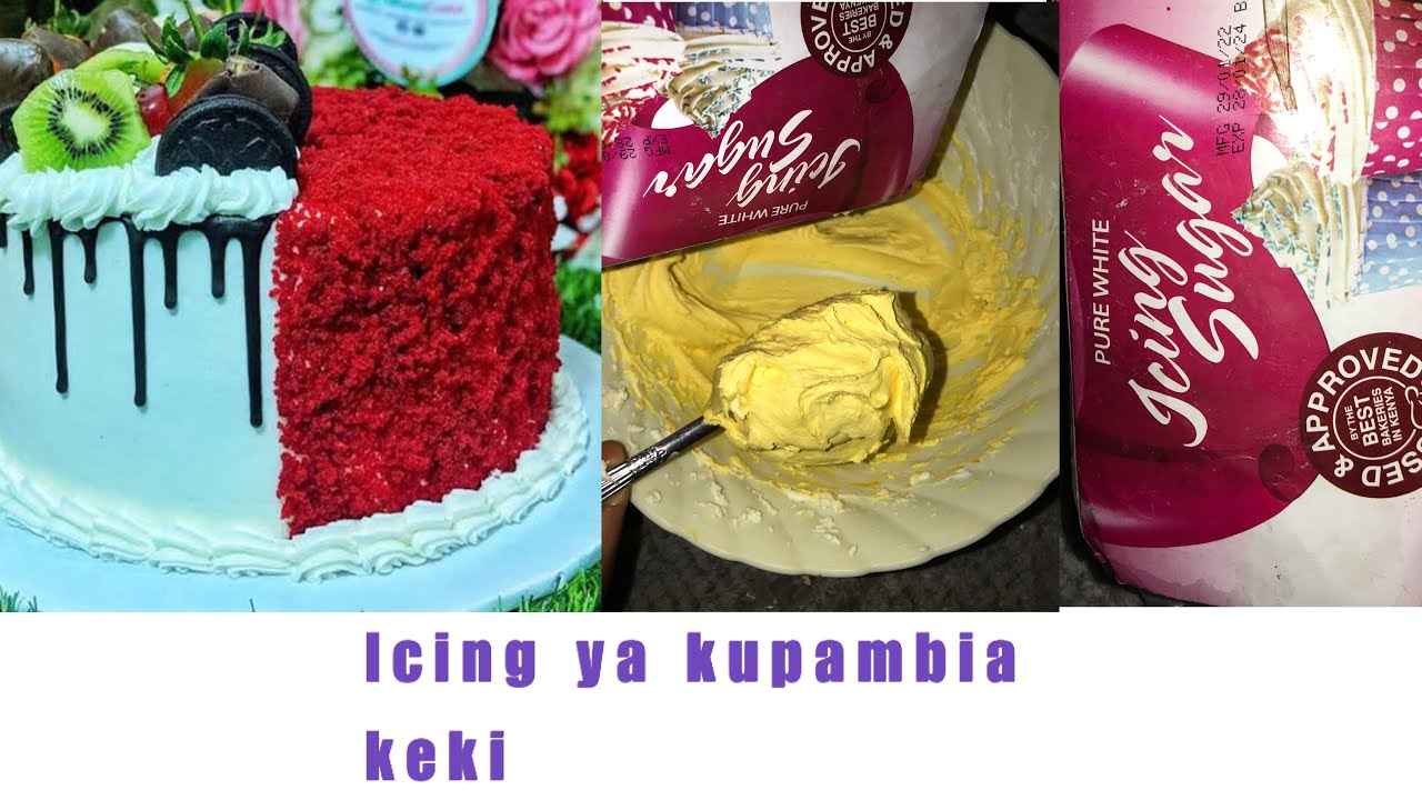 JINSI YA KUTENGENEZA ICING SUGAR YA KUPAMBIA KEKImapishirahisi YouTube