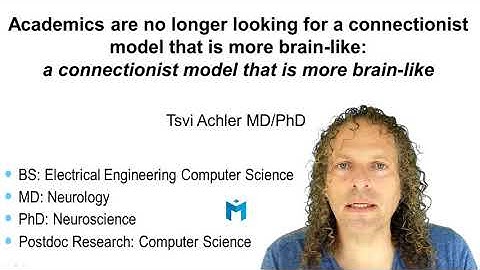 A connectionist model that is more brain-like, but academics are no longer looking for new models