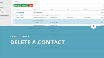 CRM Tutorial: How to Delete a Contact