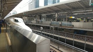 【入線】東京駅にJR東海N700A系東海道新幹線のぞみ391号新大阪行きが入線　ミニ８３８