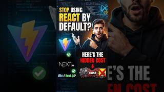 Stop Using React by Default Here’s the Hidden Cost #react #reactjs