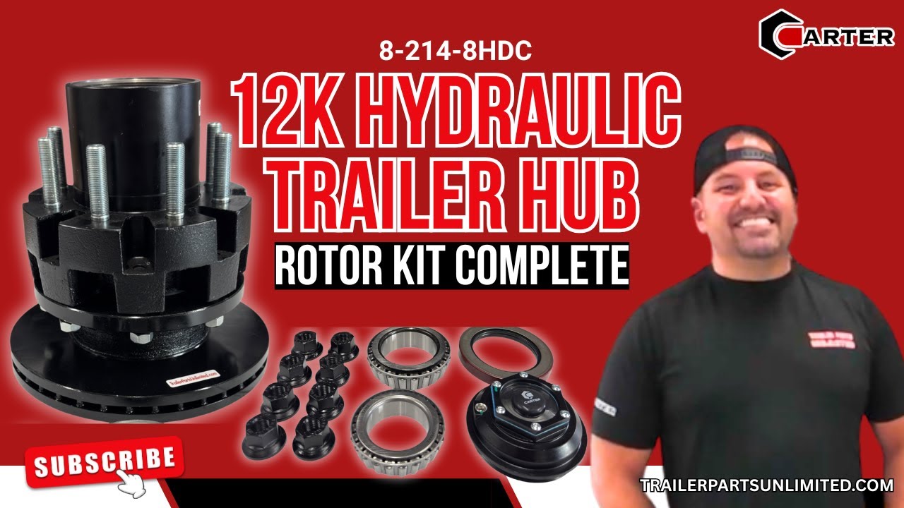12K Hydraulic Trailer Hub Rotor Kit Complete | 8-214-8HDC | Fits
