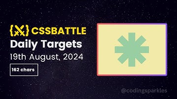 CSS Battle Daily Targets Solution | 19th August, 2024 | #html #css #cssbattle
