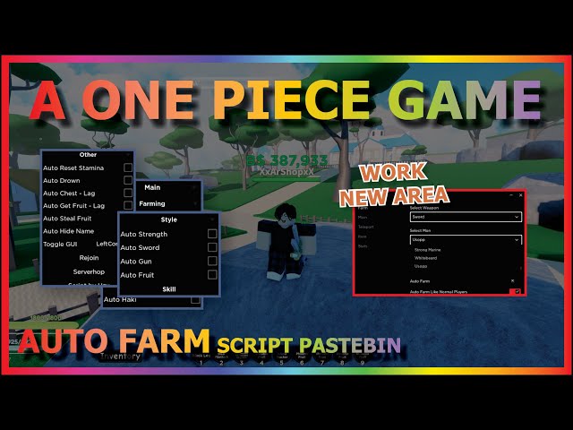 A One Piece Game Script  Op Auto Farm, Esp Gui - Roblox Pastebin