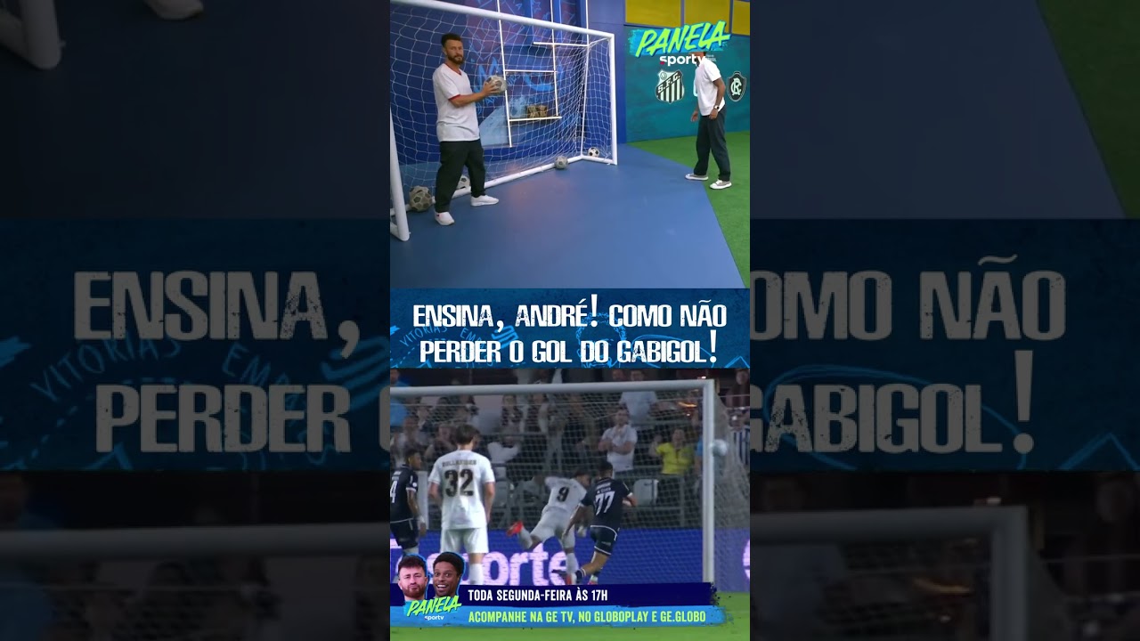 ANDRÉ BALADA ENSINA COMO FAZER GOL QUE GABIGOL PERDEU | PANELA SPORTV #shorts