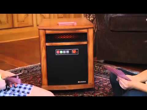Comfort Smart Mighty Oak 1500 Watt Infrared Power Heater Oak -  10QH8000-O115 - YouTube
