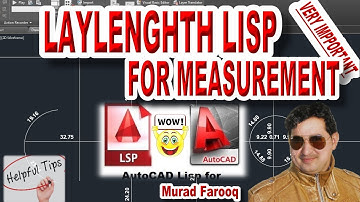AutoCAD Lisp for measurement of different object by one Click Laylenght LISP AutoCAD civil 3d,