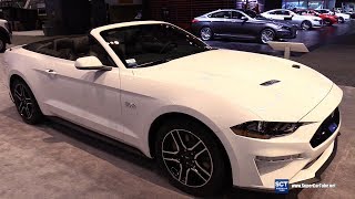 2018 Ford Mustang GT Premium Convertible - Exterior Interior Walkaround - 2018 Chicago Auto Show