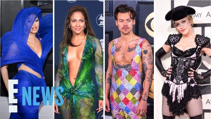 Most Daring Grammys Fashion J Lo Harry Styles Madonna Cardi B More E News