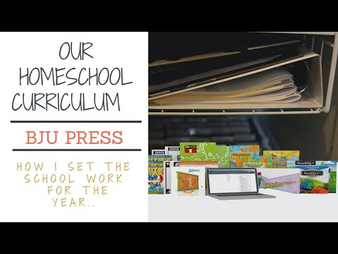 BJU PRESS CURRICULUM - HOW I SET MY KIDS SCHOOL WORK FOR THE YEAR!