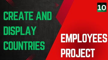 10 Create and Display Countries | Laravel Splade Tutorial Employees Management Project