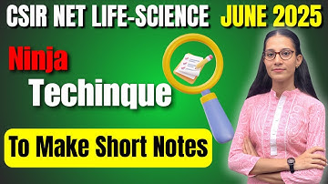 How to make Short Notes | CSIR NET LIFESCIENCE #apnasapnajrf