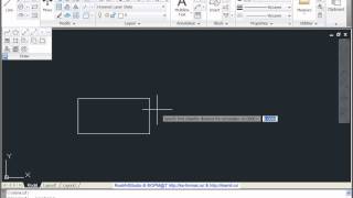 Прямоугольник в AutoCad 2011 Прямоугольник в AutoCad 2011
