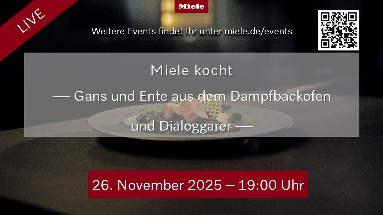 Miele kocht - Gans und Ente  aus dem Dampfbackofen und Dialoggarer