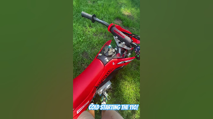 Cold starting the 110! #automobile #dirtbike #bikelife #tuttio #ebike #electricbike #crf110 #honda