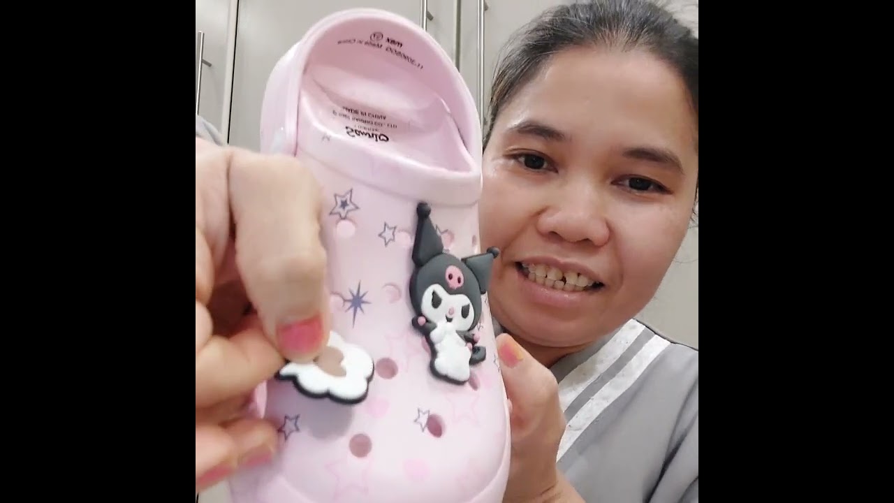 Personalized Muneera's Kuromi  crocs..