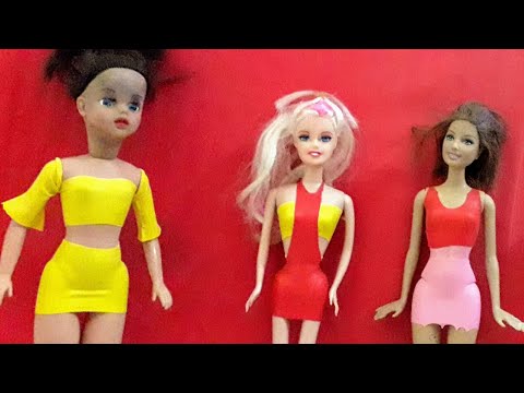 2 Roupas de Balão Para Barbie, Diy