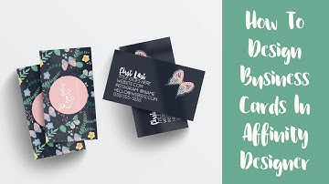 How To Create Business Cards In Affinity Designer | Illustrator Print Templates In Affinity Designer