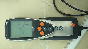Setting Testo 635 Air Dewpoint 2