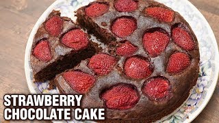 Valentine's Day Special Chocolate Strawberry Cake - Homemade Strawberry & Chocolate Cake - Tarika screenshot 3