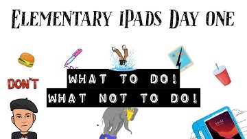 Elementary school iPad rules and safety video for the first day!