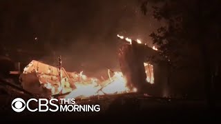 Dozens of wildfires burn across California, threatening homes and forcing thousands to evacuate