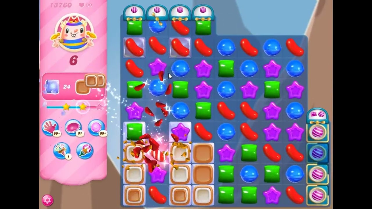 Candy Crush Saga Level 13760 - NO BOOSTERS | SKILLGAMING ✔️