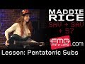 Maddie Rice talks pentatonic substitutions with EMGtv