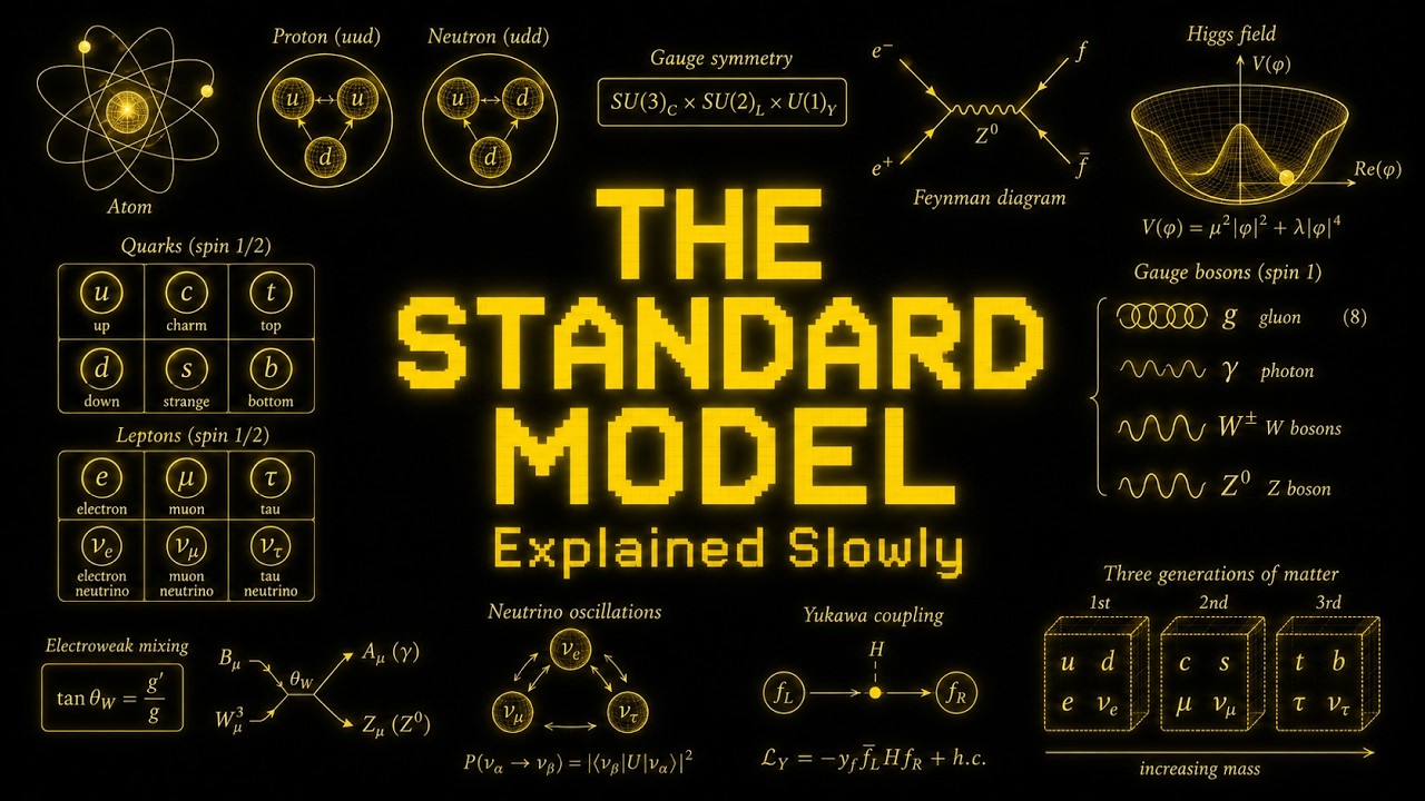 Every Confusing Thing About The Standard Model Explained Slowly (For Sleep)