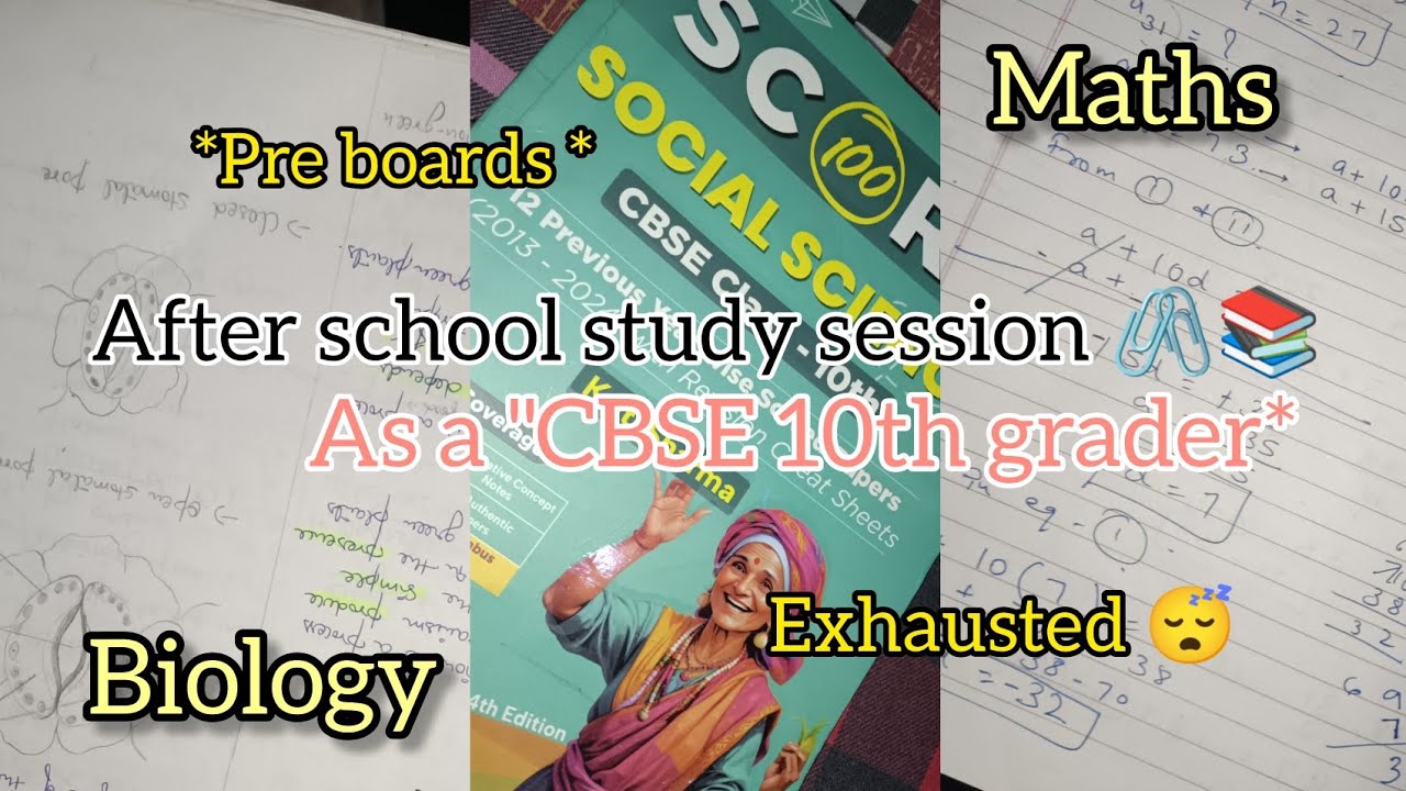 After school study session 💌📚🖇️ | as a CBSE 10th grader 🌻🍀| class 10 ...