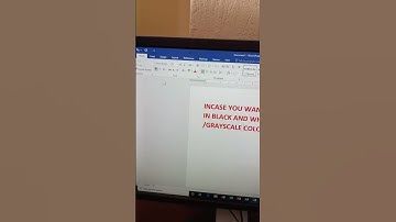 how to print in black and white or grayscale