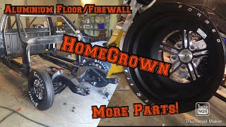 383 S10 'HomeGrown' Progress! Moving the Engine back! Aluminum floor and firewall!