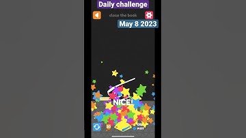 Squiggle drop - daily challenge may 8 | close the book 📚 #applearcade #squiggledrop