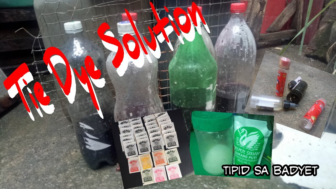 Tie Dye Solution para sa mga low budget