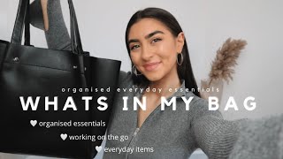 whats in my bag 2022 🤍 | organised everyday essentials for work & life | irida