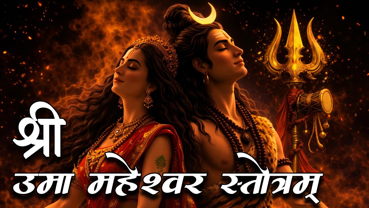 Shiv Parvati Stuti: Most Powerful Shiv Shakti Mantra | Uma Maheshwar Stotram | शिव पार्वती स्तुति