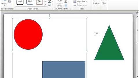 Group, Ungroup, and Regroup Drawing Objects - Word 2010