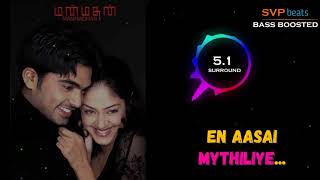 2004 ~ En Aasai Mythiliye ~ Manmadhan ~ Yuvan 🎼 5.1 DOLBY 🎧BASS BOOSTED 🎧 என் ஆசை மைதிலியே