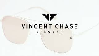 Vincent Chase Polarized Golden Full Rim Square Sunglasses