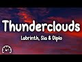 LSD - Thunderclouds (Lyrics) ft. Labrinth, Sia & Diplo
