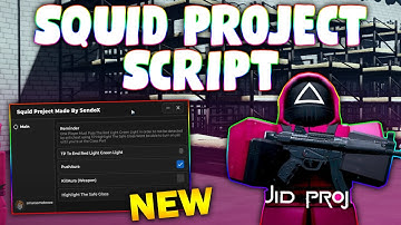 *NEW* SQUID PROJECT Script (PASTEBIN 2025) (TP RED GREEN LIGHT,PUSH AURA , KILL AURA , SAFE GLASS)