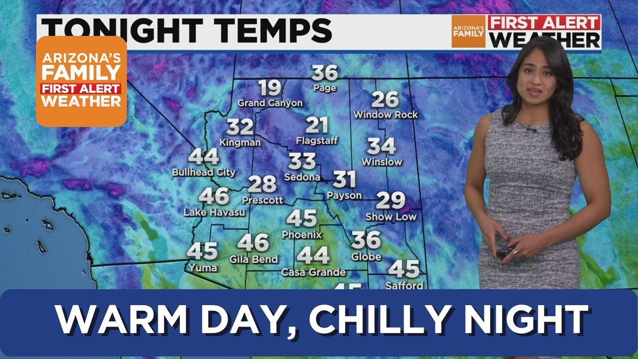 Warm and breezy Saturday around Phoenix but a chilly night once again ...