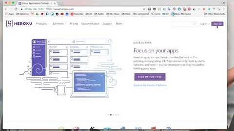 Creating an Heroku account