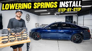 Audi 034 Motorsport Lowering Spring Install (B9 S4/S5)