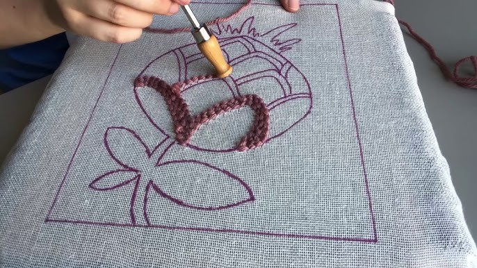 Cowboy boot rug, punch needle. :p what y'all think :p : r/Tufting