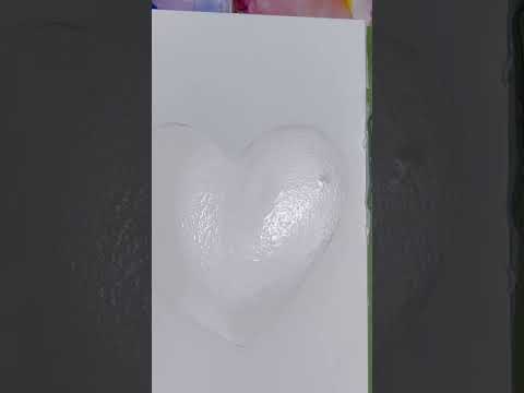 Super easy watercolour heart using the wet on wet technique beginnerwatercolor watercolor