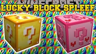 Minecraft: LUCKY BLOCK SPLEEF (10 DIFFERENT LUCKY BLOCKS!) Mini-Game