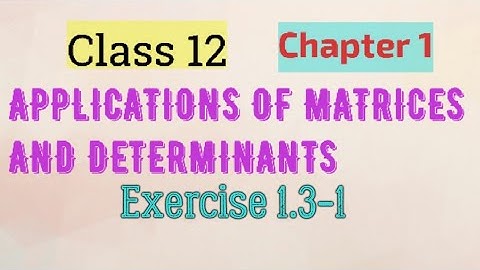 Class 12/Applications Of Matrices And Determinants/Exercise 1.3-1/MathMagicTamil